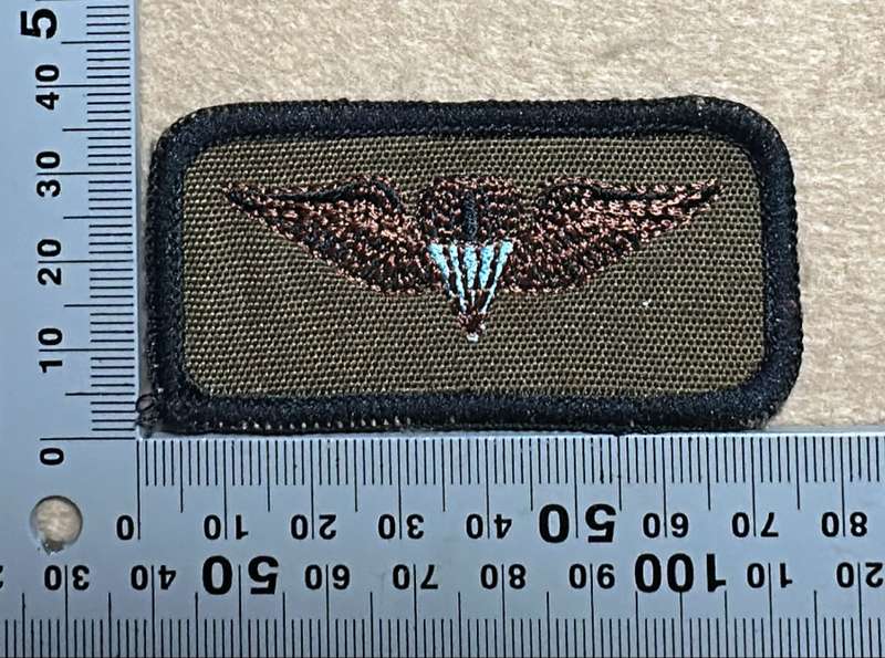 SWA Parachute Basic Wing embroidered on nutria