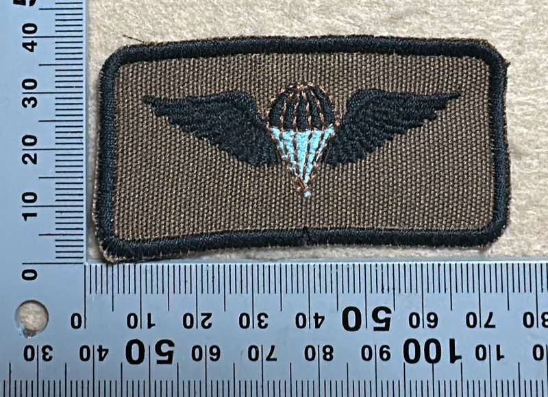 SWA Parachute Basic Wing embroidered on nutria