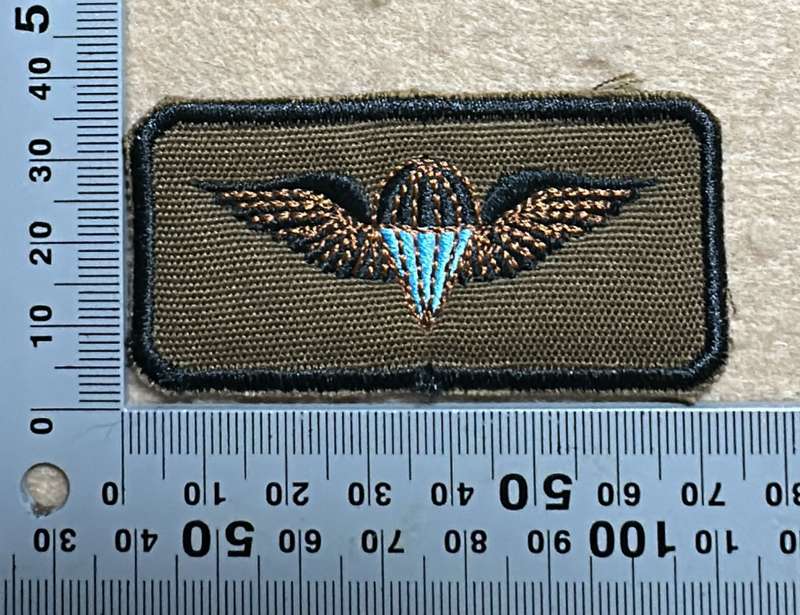 SWA Parachute Basic Wing embroidered on nutria