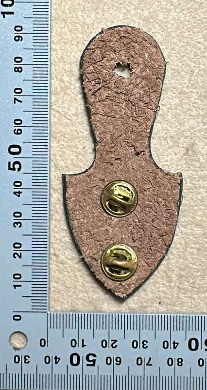 SWA Pocket FOB - Metal with leather backing