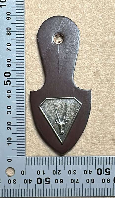 SWA Pocket FOB - Metal with leather backing