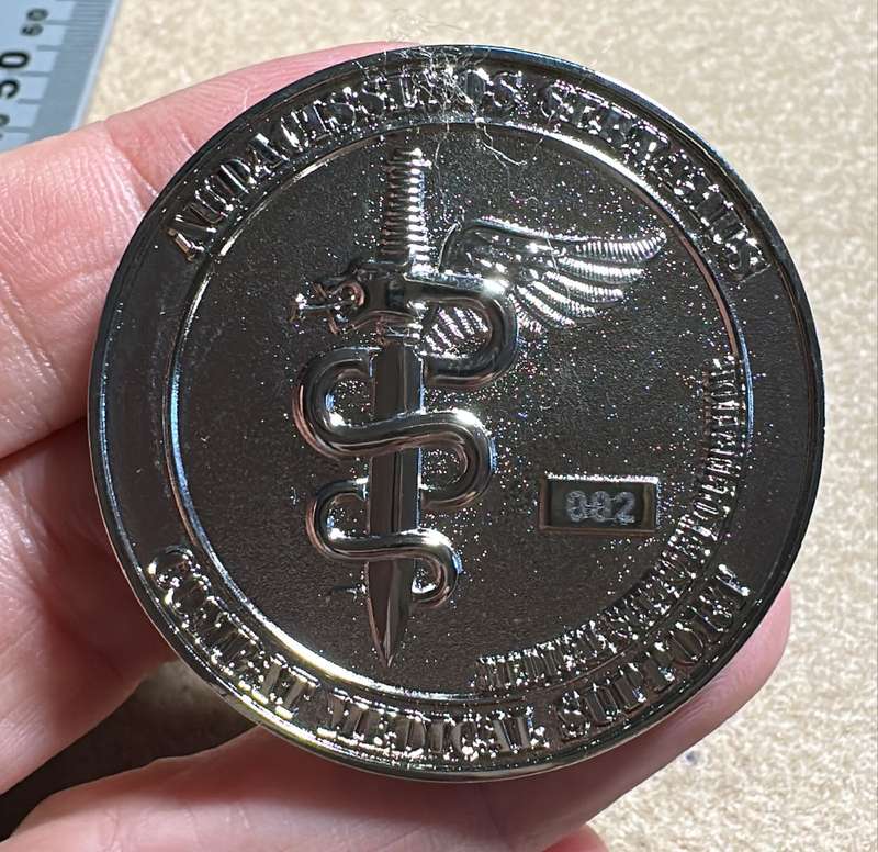 SA ARMY - 7 Medical Battalion - OPS Medic Medallion - No 002