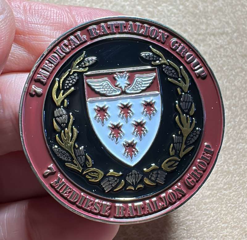 SA ARMY - 7 Medical Battalion - Static Line Qualified  Medallion - No 002