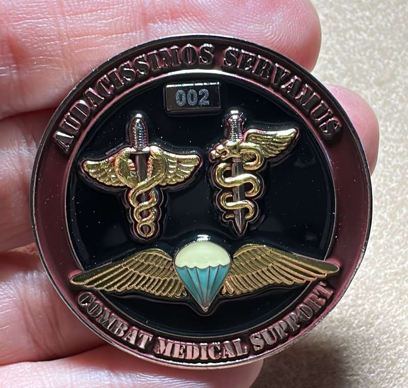 SA ARMY - 7 Medical Battalion - FreeFall Qualified  Medallion - No 002
