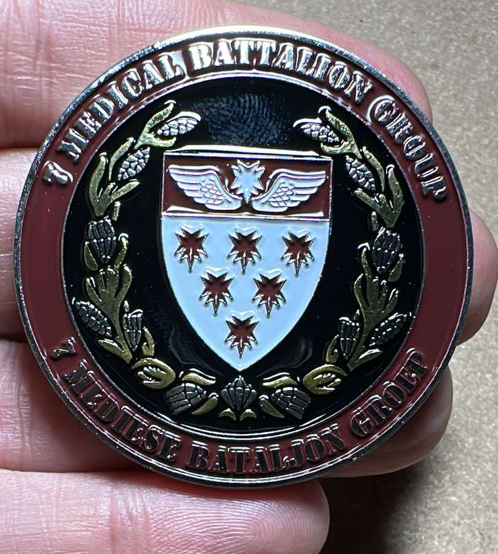 SA ARMY - 7 Medical Battalion - FreeFall Qualified  Medallion - No 002