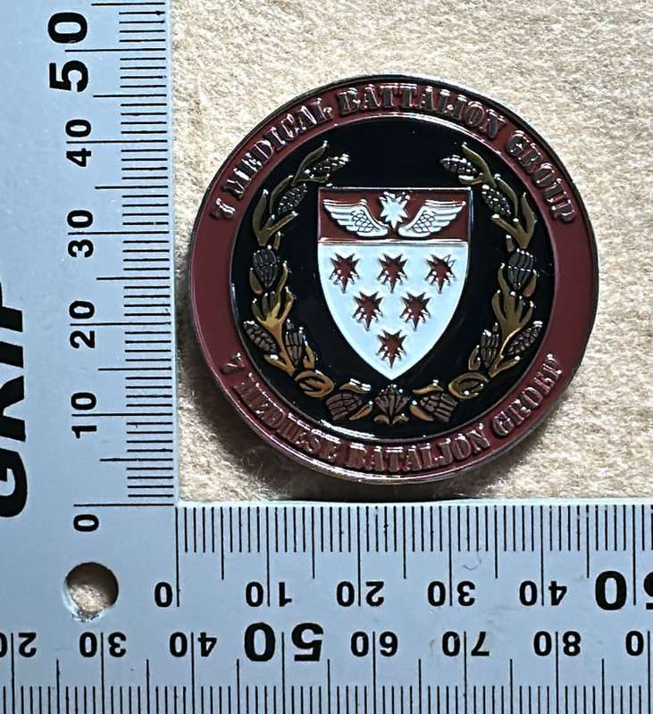SA ARMY - 7 Medical Battalion - HALO/HAHO Qualified  Medallion - No 002