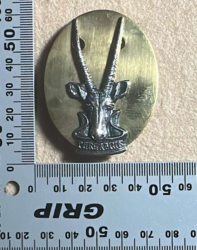 SWATF Headquarters - Chrome Cap/Beret Badge with Backing Plate