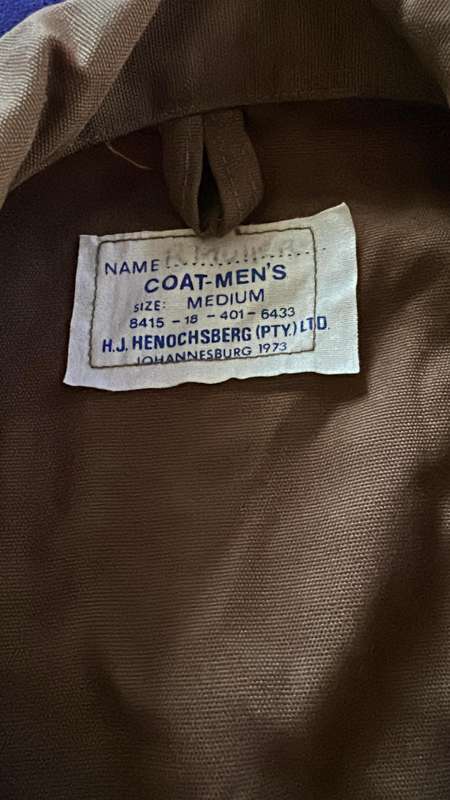 SADF Bushjacket - 1st Type 1973 - Medium (Mnf. by Coat-Mens) Excellent Condition and Period Item.