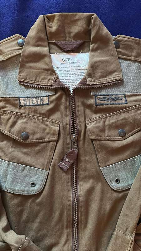 SADF Para Jacket (Slangvel) - Large - 1987 - Named STEYN