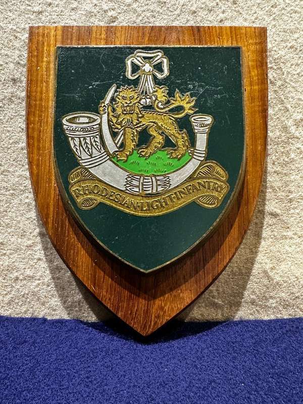 Rhodesian Plaque - RLI Rhodesian Light Infantry