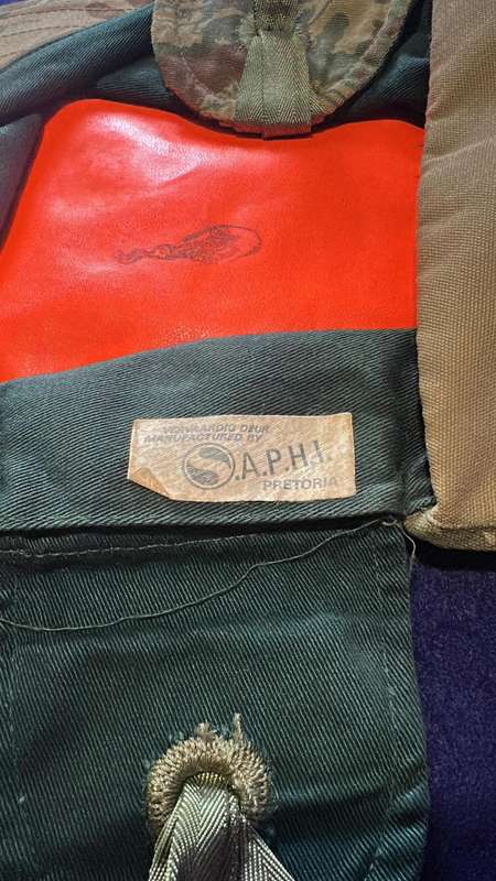 SAP Camouflage Peak Cap - with Dayglo - Size 61, Mnf by SAPHI, Pretoria