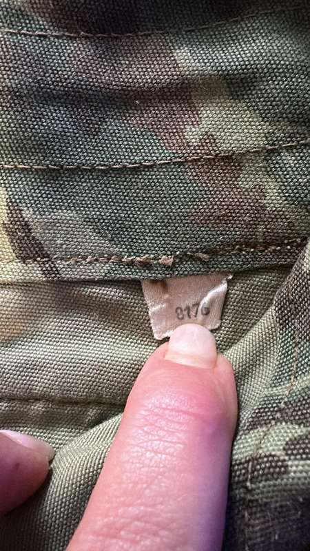 32 Battalion Camouflage Long Trousers - Size 8176