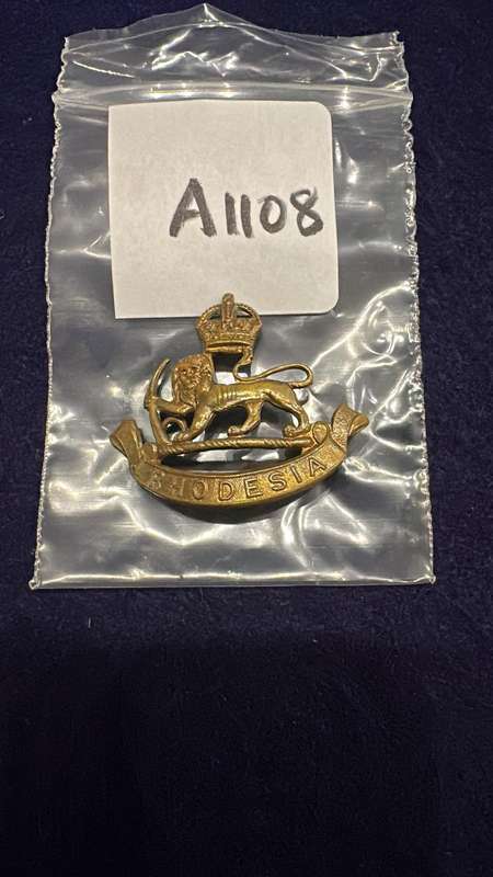 Rhodesian Staff Corps - Cap Badge 1950 - 1953 - KC