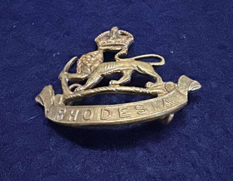 Rhodesian Staff Corps - Cap Badge 1950 - 1953 - KC