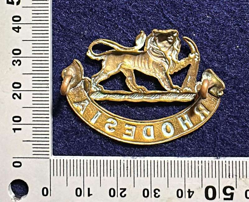 Rhodesian General Service Corps Cap Badge - 1940s - 1950s