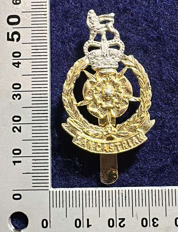 Lancastrian Cap Badge - QC - Stamped TIMINGS LTD