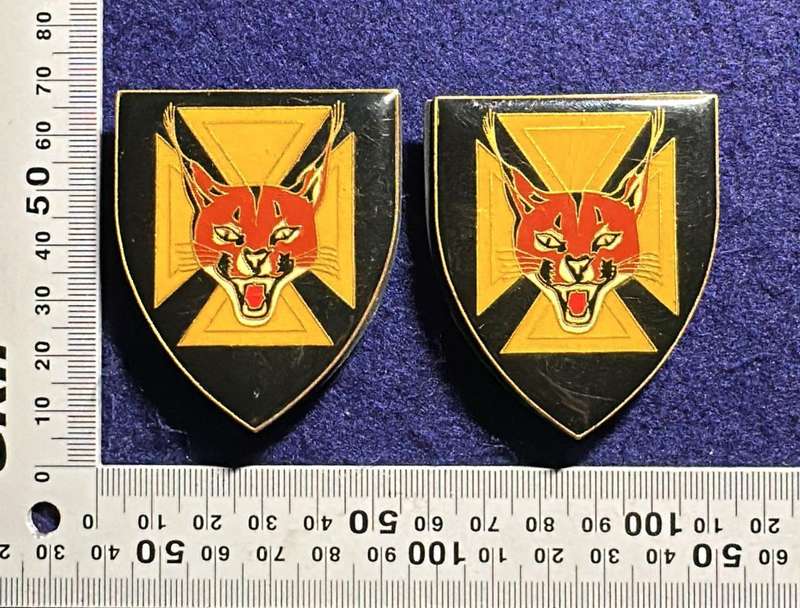 SADF 7 South African Infantry Battalion Metal Arm Flashes - Pair