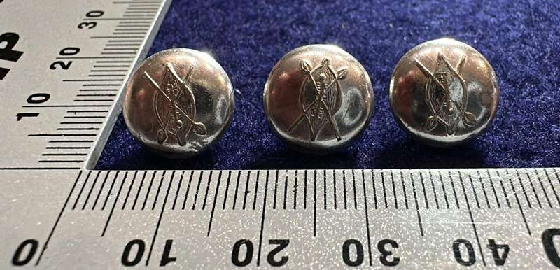 Rhodesian African Rifles Buttons (small) - Lot of 3