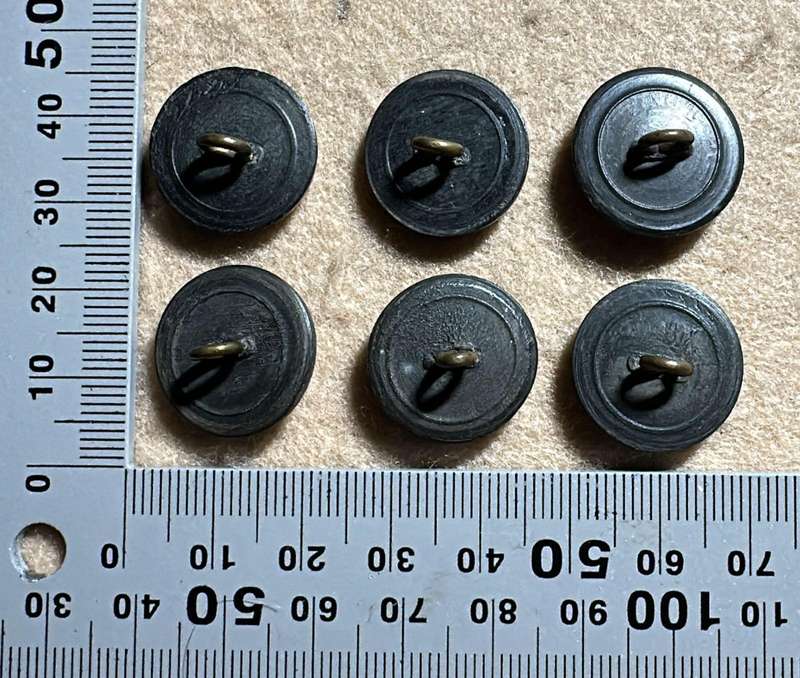 Rhodesian African Rifles Buttons - Lot of 6