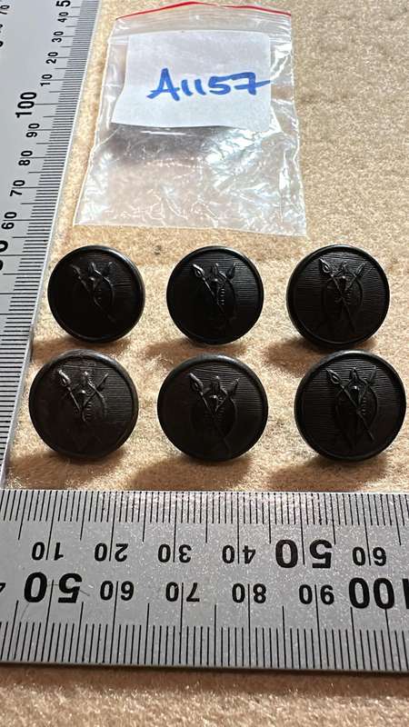 Rhodesian African Rifles Buttons - Lot of 6