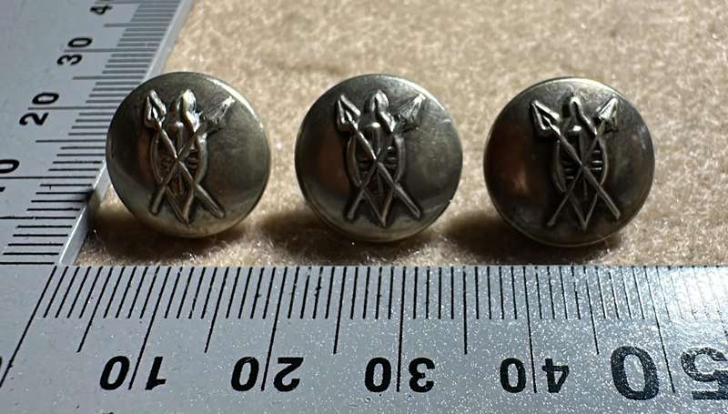 Rhodesian African Rifles Buttons - Lot of 3 - FIRMIN, LONDON