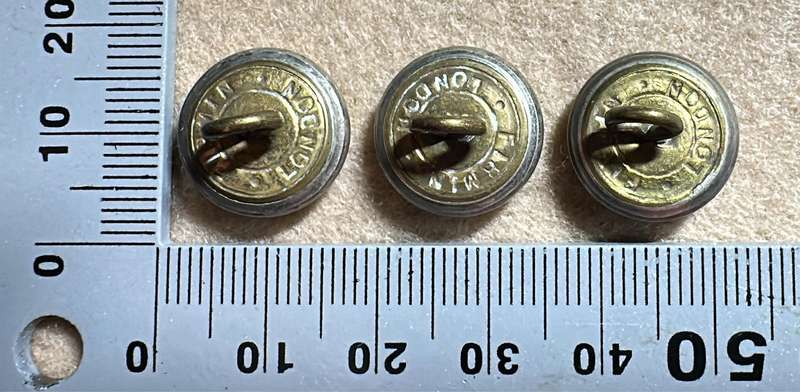 Rhodesian African Rifles Buttons - Lot of 3 - FIRMIN, LONDON