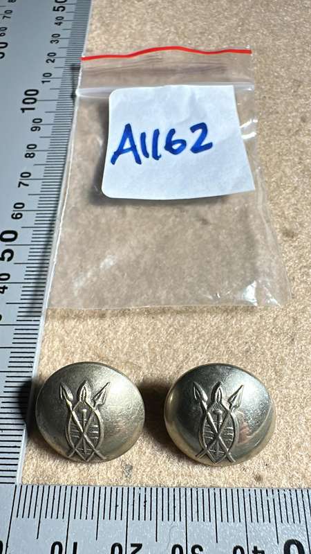 Rhodesian African Rifles Buttons - Lot of 2 - FIRMIN, LONDON