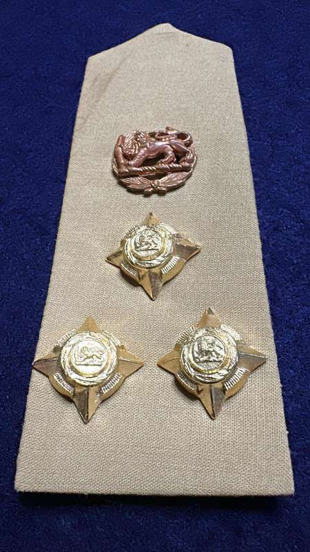 Rhodesia Rank Insignia - Field & Service Dress - 1972 - 1980 - BRIGADIER