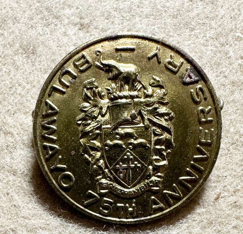Rhodesian City Councils - CITY OF BULAWAYO BROOCHE VARIANT, Made by MATTHEWS MFG, BULAWAYO - MINT