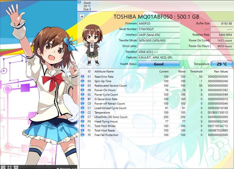2.5` HDD Toshiba 500Gb