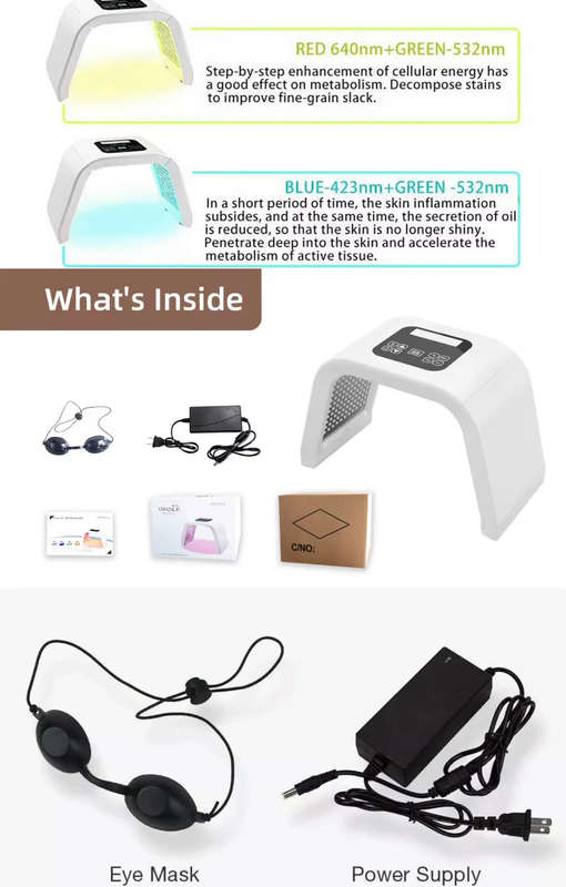 Omega 7 Colour LED Facial LIGHT