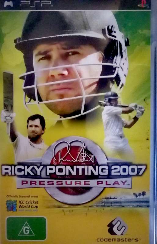 RICKY PONTING 2007 PRESSURE PLAY(PSP GREAT CONDITION)