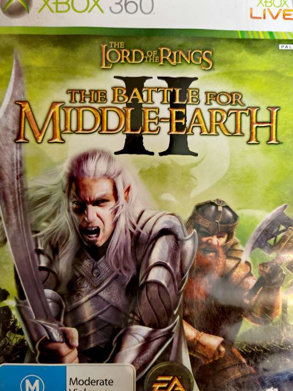 LORD OF THE RINGS XBOX 360
