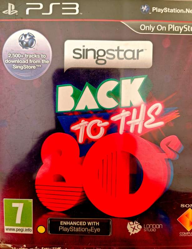 SINGSTAR BACK TO THE 80S PS3(MIC REQUIRED)
