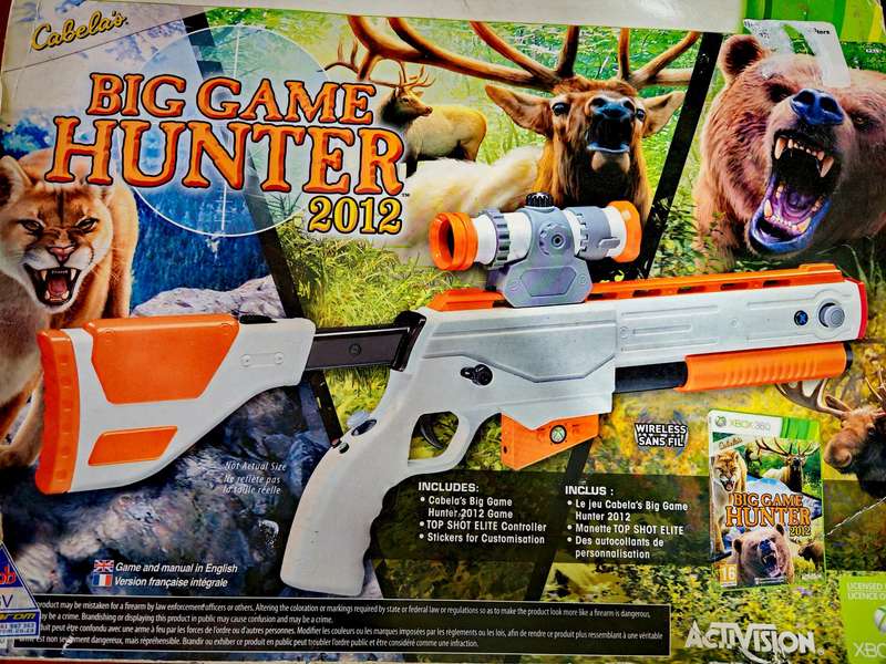 CABELAS DANGEROUS HUNTS 2012 GUN & GAME (COMPLETE GOOD CONDITION)