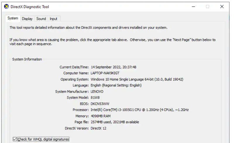 LENOVO IDEAPAD S145 LAPTOP CORE i3 1005G1 10th Gen @ 1.2GHZ & CHARGER