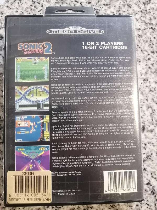 Sonic 2 for Sega Megadrive