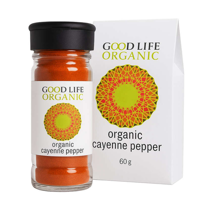 Good Life Organic Ground Cayenne Pepper 60g + refill 60g