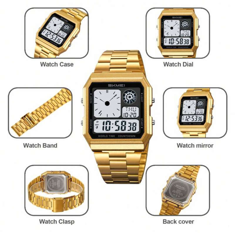 Casio SKMEI 2353 Stainless Steel Back Water Resistant Watch