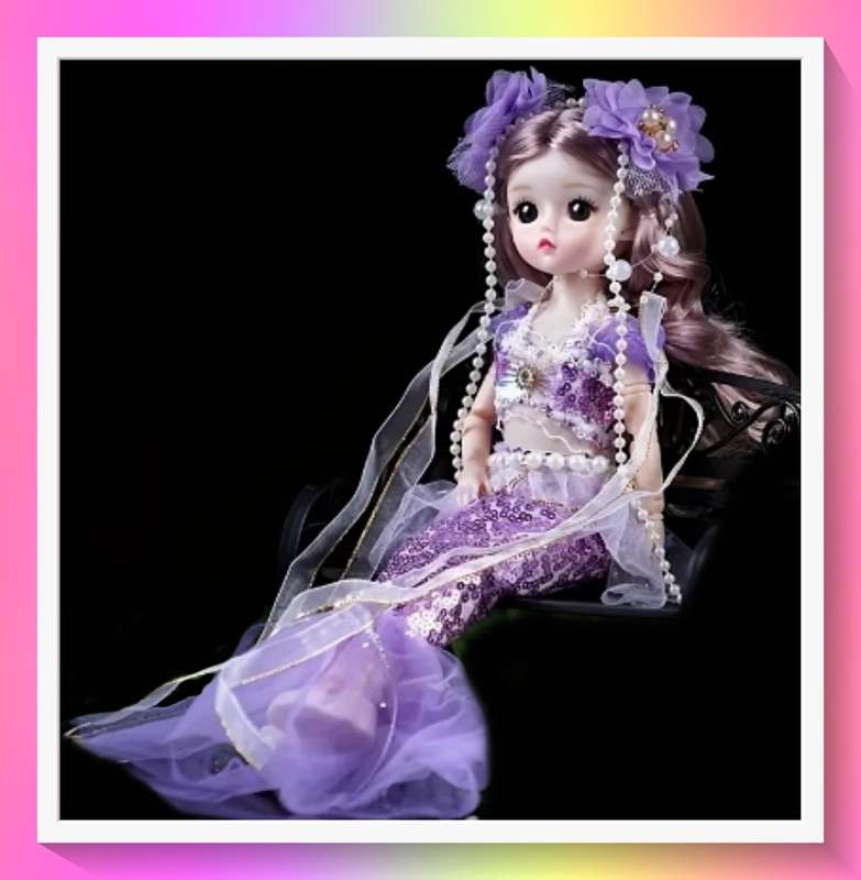 Mermaid Princess Kawaii-look doll