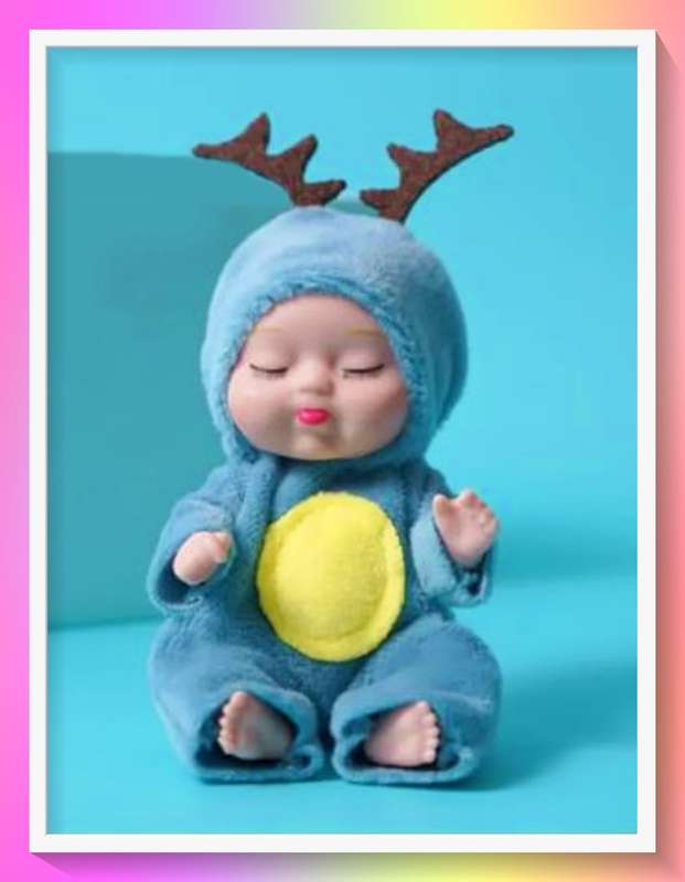 Enchanting doll with cute elk design pajama outfit and surprise gift
