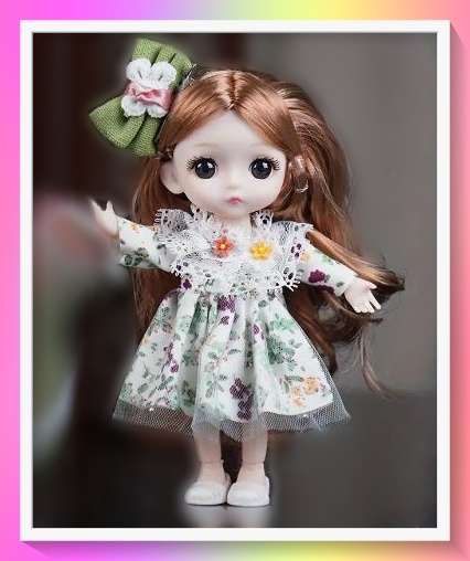Very Cute Fashionable 22cm BJD Doll with Adorable face