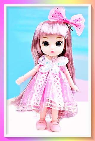 Adorable sweet little doll with full outfit and surprise gift