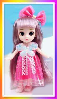 Cute princess baby doll with full outfit and surprise gift