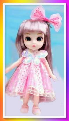 Delightful princess baby doll with full outfit and surprise gift