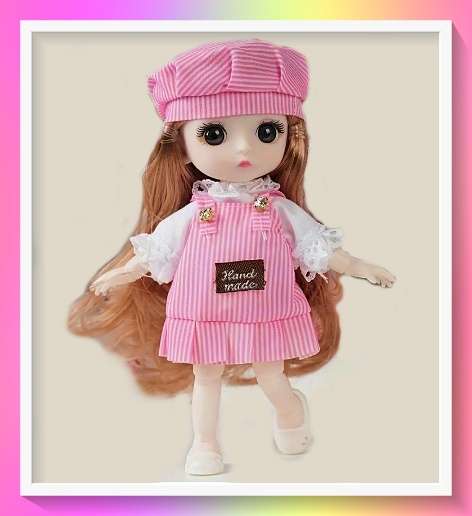 Beautiful Fashionable 22cm BJD Doll with Adorable face