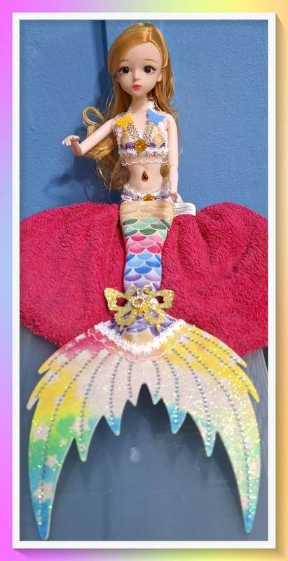 Magical Rainbow Mermaid Princess Doll
