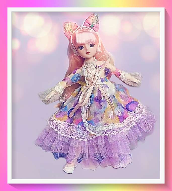 Adorable Anime-inspired Kawaii type fashion Doll 30cm with lovely soft hair and big eyes