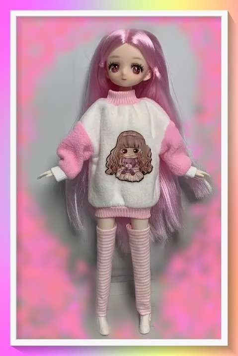 Enchanting 30.0cm Anime style doll with Flexible Joints - Kawaii look