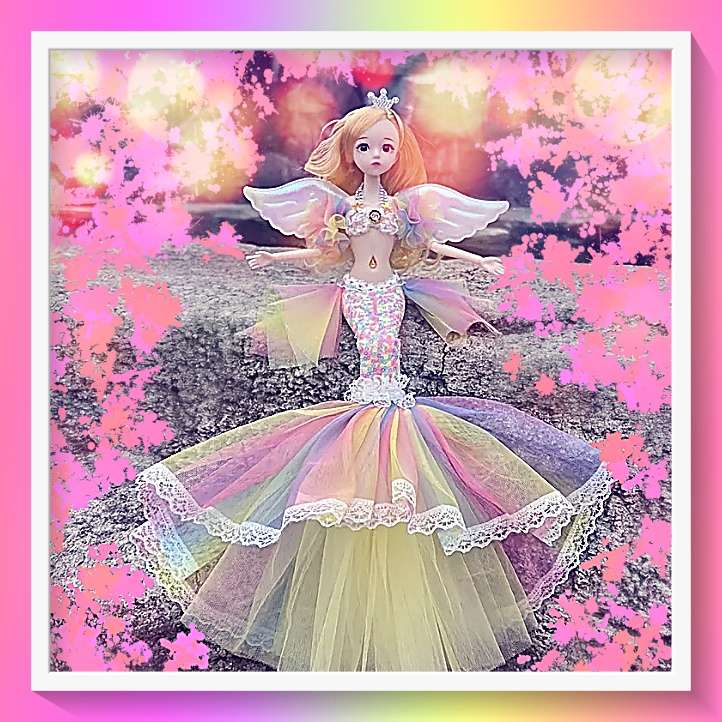 Enchanting Rainbow Princess Mermaid Doll